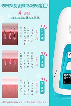 Amazon | Piroir 脱毛器 メンズ レディース 99万発照射 5段階